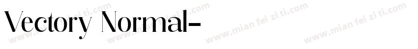 Vectory Normal字体转换